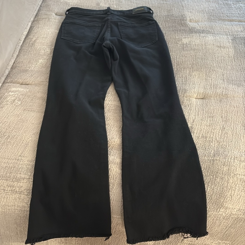 Express 90s Boot High Rise Distressed Jeans - Black - Picture 3 of 10